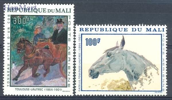 Znaczek Mali 1967 Mi 158-159 Czyste **