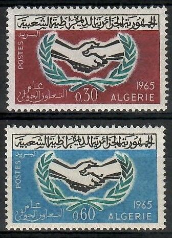 Znaczek Algieria 1965 Mi 437-438 Czyste **