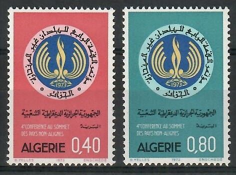 Znaczek Algieria 1973 Mi 614-615 Czyste **