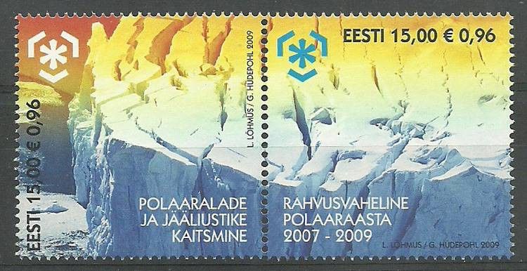Znaczek Estonia 2009 Mi 629-630 Czyste **