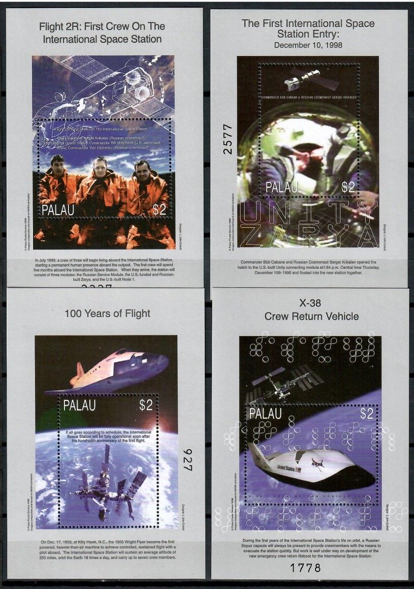 Znaczek Palau 1999 Mi bl 87-90 Czyste **