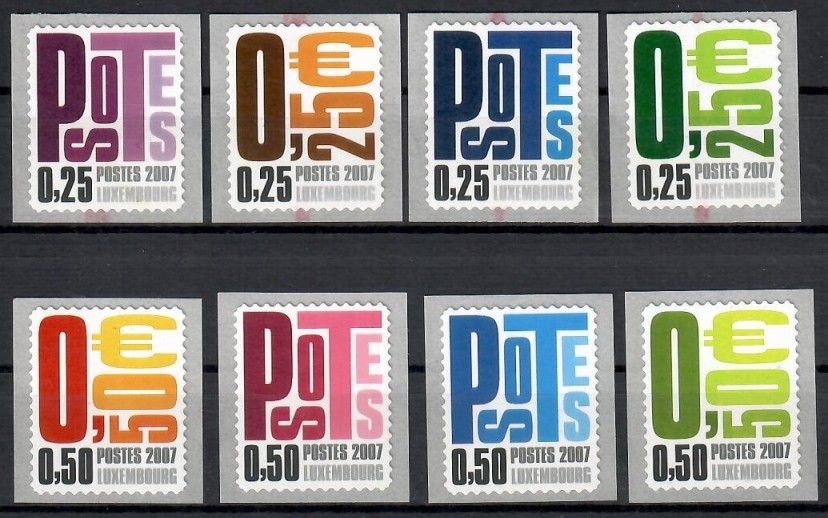 Znaczek Luksemburg 2007 Mi 1737-1744 Czyste **