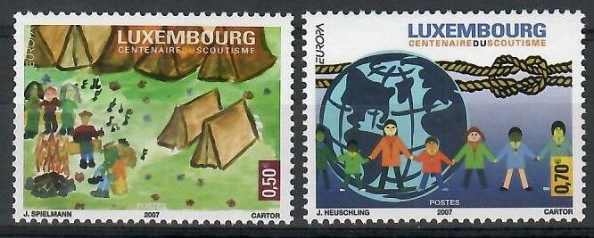 Znaczek Luksemburg 2007 Mi 1750-1751 Czyste **