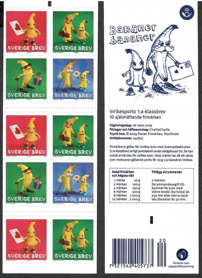 Znaczek Szwecja 2009 Mi mh 2689-2692 Czyste **
