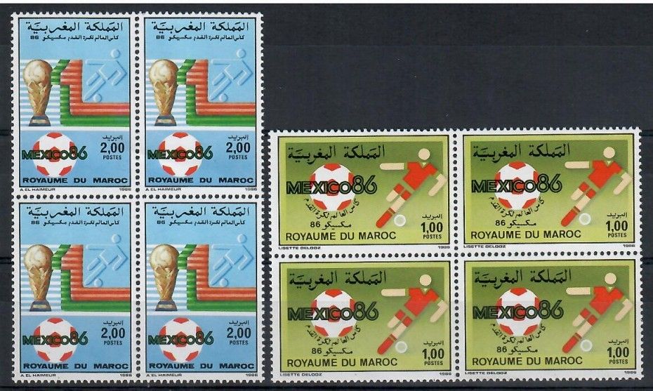 Znaczek Maroko 1986 Mi 1092-1093 Czyste **