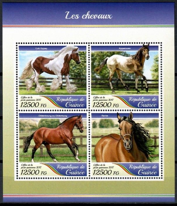 Znaczek Gwinea 2017 Mi ark 12590-12593 Czyste **