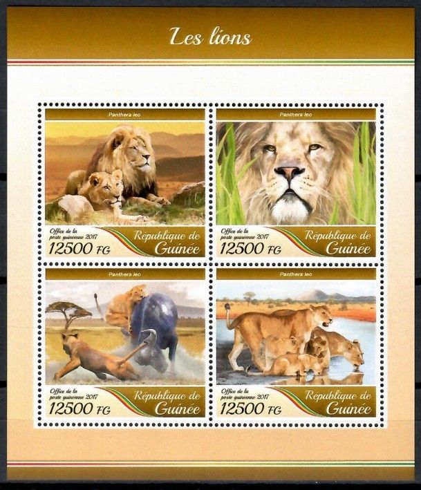 Znaczek Gwinea 2017 Mi ark 12600-12603 Czyste **