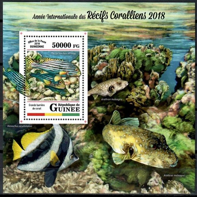 Znaczek Gwinea 2018 Mi bl 2853 Czyste **