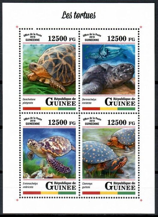 Znaczek Gwinea 2018 Mi ark 12800-12803 Czyste **
