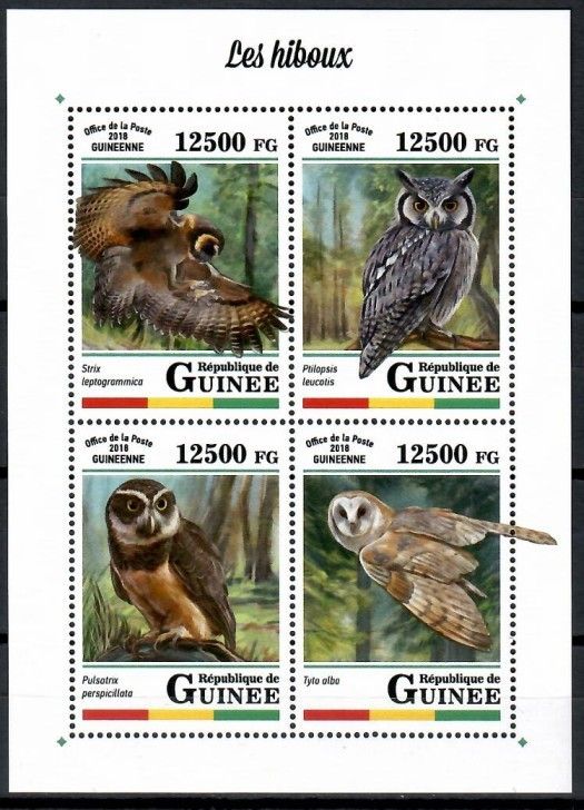Znaczek Gwinea 2018 Mi ark 12805-12808 Czyste **