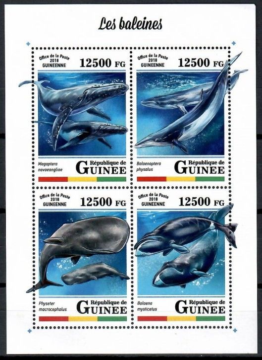 Znaczek Gwinea 2018 Mi ark 12810-12813 Czyste **