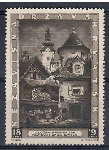 Znaczek Chorwacja 1943 Mi 116 Czyste **