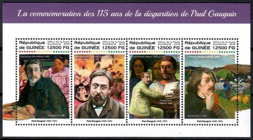 Znaczek Gwinea 2018 Mi ark 12975-12978 Czyste **
