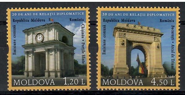 Znaczek Mołdawia 2011 Mi 769-770 Czyste **