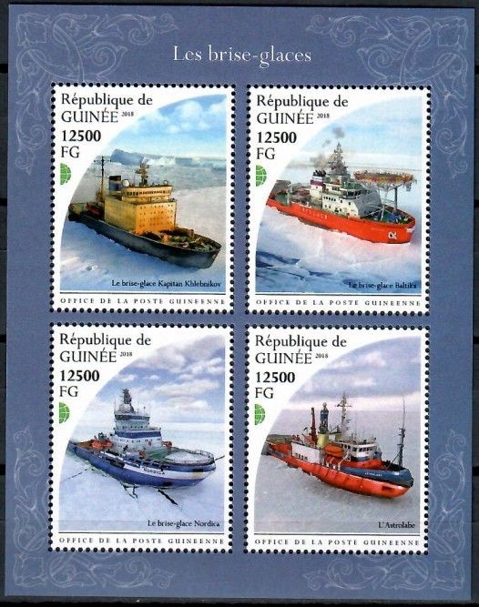 Znaczek Gwinea 2018 Mi ark 13506-13509 Czyste **