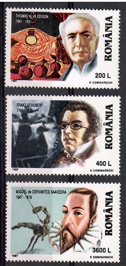 Znaczek Rumunia 1997 Mi 5239-5241 Czyste **