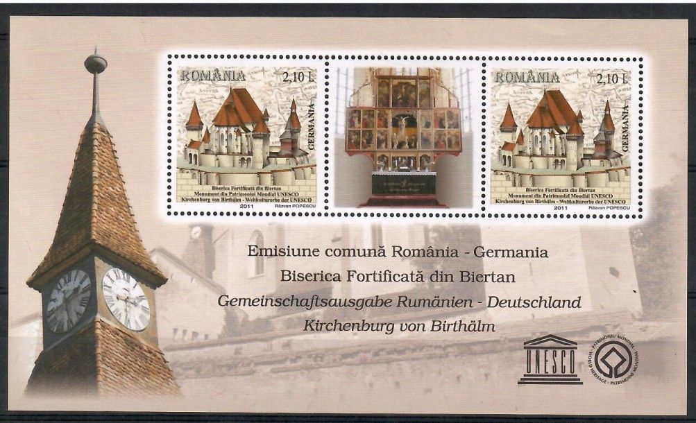 Znaczek Rumunia 2011 Mi bl 514 Czyste **