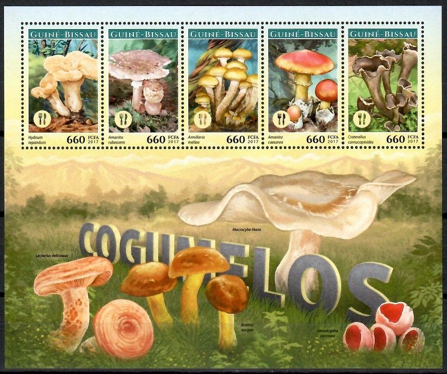Znaczek Gwinea Bissau 2017 Mi ark 9146-9150 Czyste **