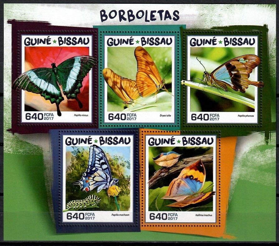 Znaczek Gwinea Bissau 2017 Mi ark 9559-9563 Czyste **