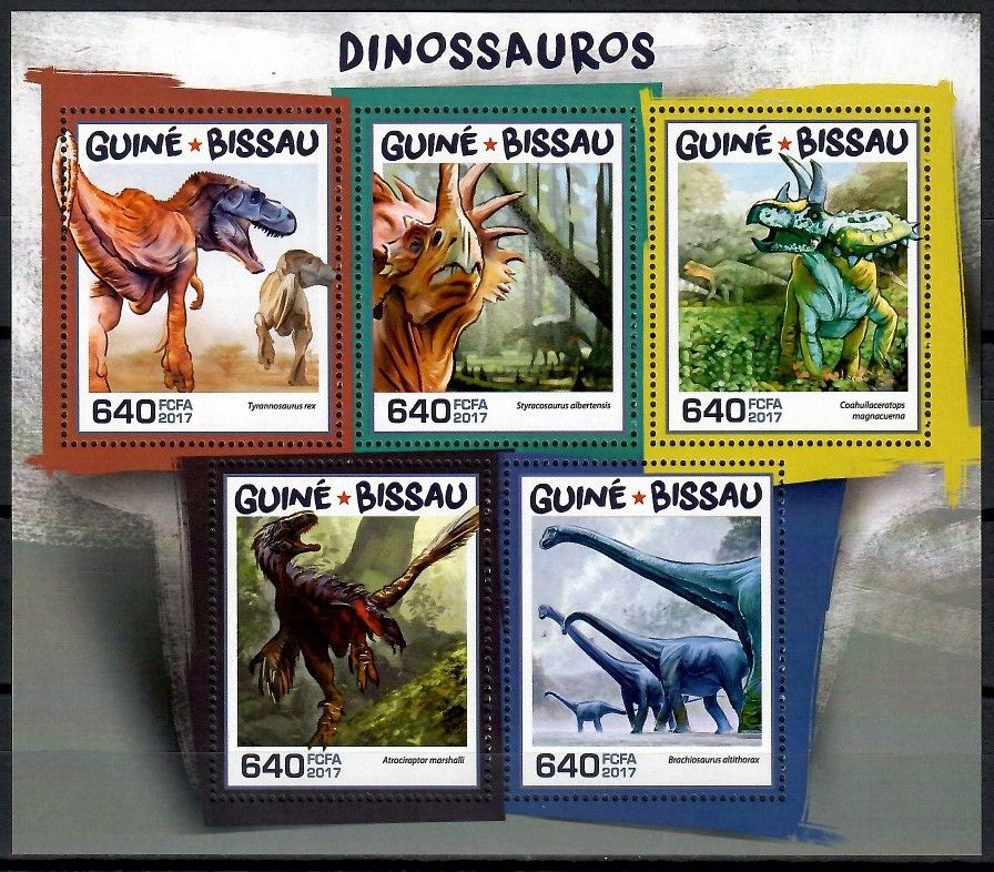 Znaczek Gwinea Bissau 2017 Mi ark 9571-9575 Czyste **