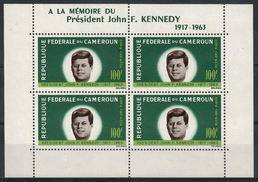 Znaczek Kamerun 1964 Mi bl 3 Czyste **
