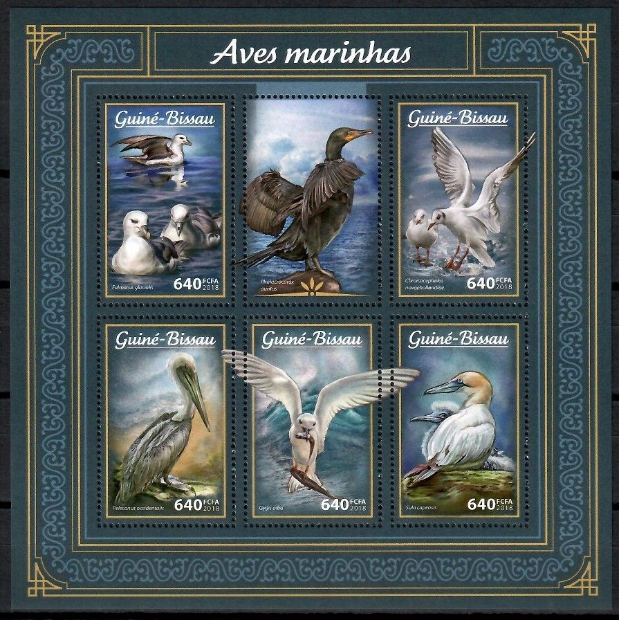 Znaczek Gwinea Bissau 2018 Mi ark 9636-9640 Czyste **