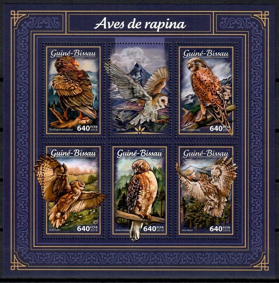 Znaczek Gwinea Bissau 2018 Mi ark 9642-9646 Czyste **