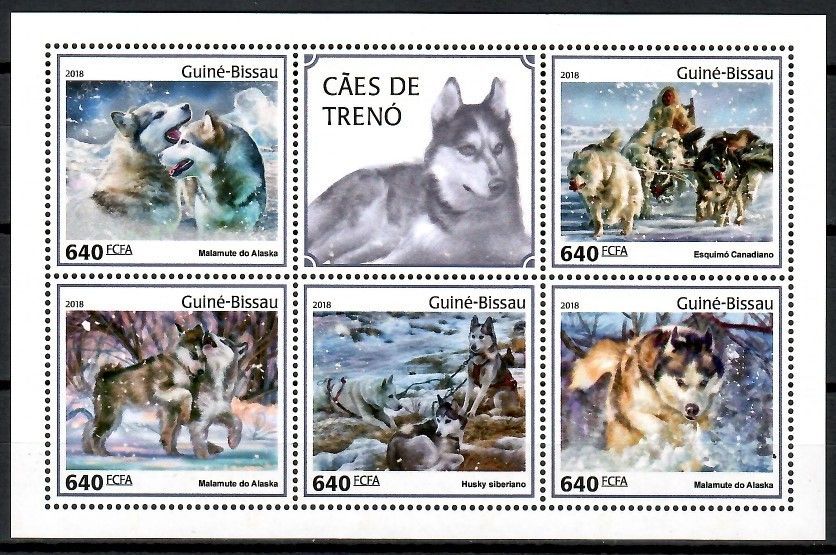 Znaczek Gwinea Bissau 2018 Mi ark 9864-9868 Czyste **