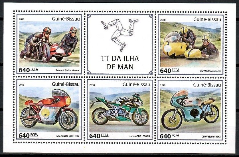 Znaczek Gwinea Bissau 2018 Mi ark 9894-9898 Czyste **