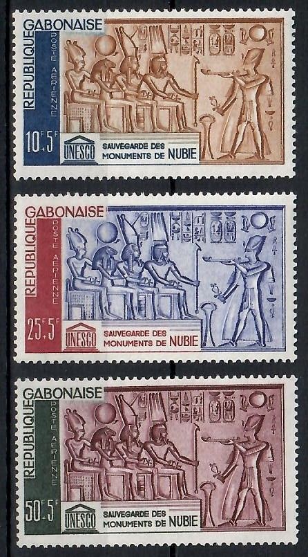Znaczek Gabon 1964 Mi 193-195 Czyste **
