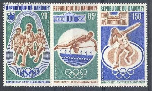 Znaczek Dahomej 1972 Mi 484-486 Czyste **