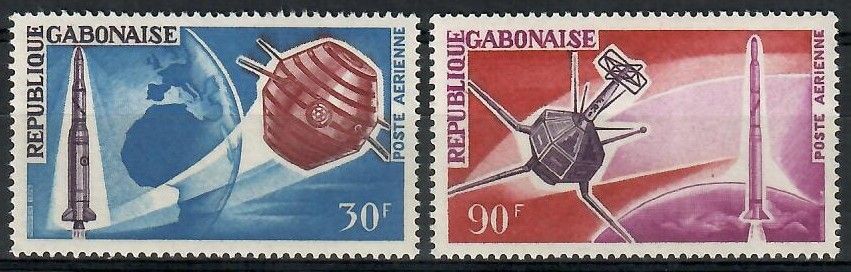 Znaczek Gabon 1966 Mi 244-245 Czyste **
