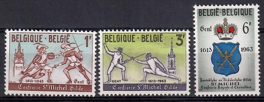 Znaczek Belgia 1963 Mi 1306-1308 Czyste **