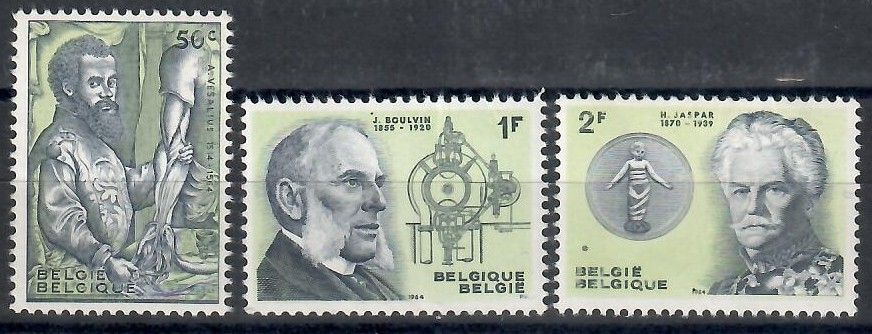 Znaczek Belgia 1964 Mi 1341-1343 Czyste **