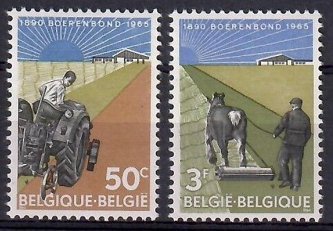 Znaczek Belgia 1965 Mi 1397-1398 Czyste **