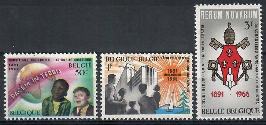 Znaczek Belgia 1966 Mi 1417-1419 Czyste **