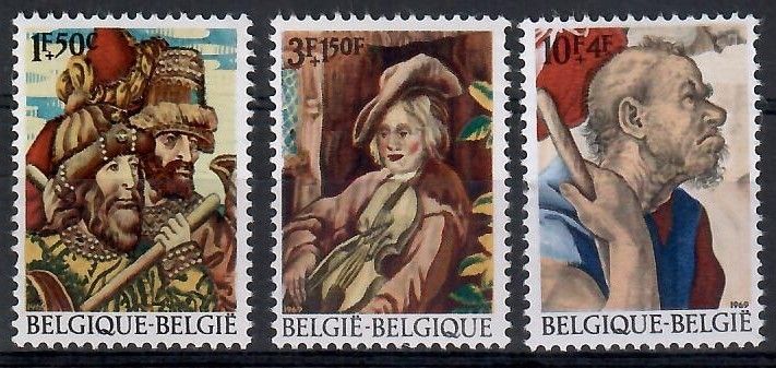 Znaczek Belgia 1969 Mi 1562-1564 Czyste **
