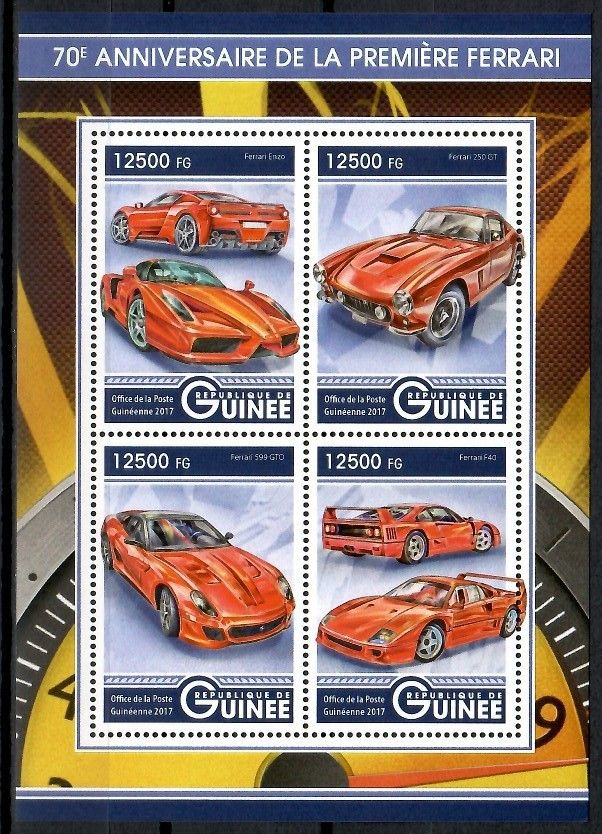 Znaczek Gwinea 2017 Mi ark 12356-12359 Czyste **
