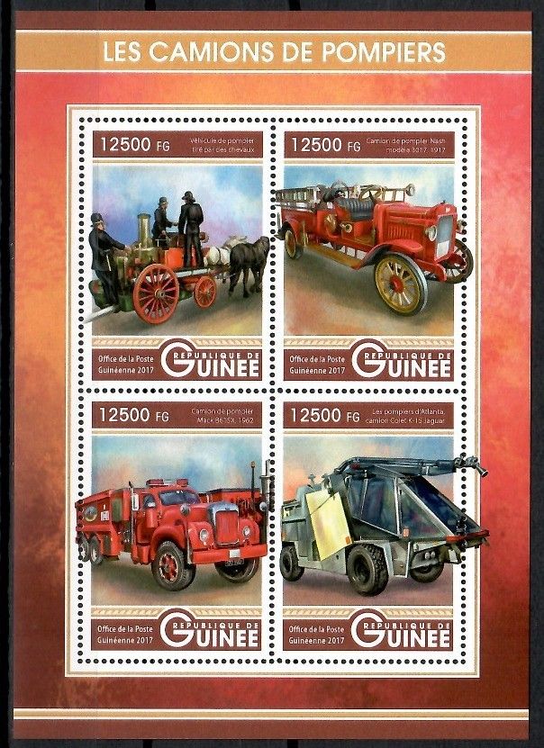 Znaczek Gwinea 2017 Mi ark 12361-12364 Czyste **
