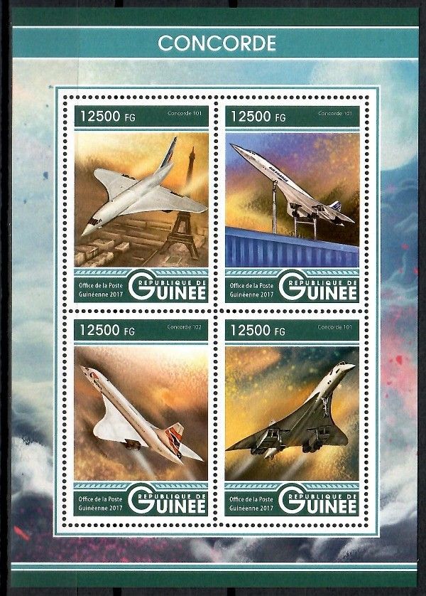 Znaczek Gwinea 2017 Mi ark 12371-12374 Czyste **