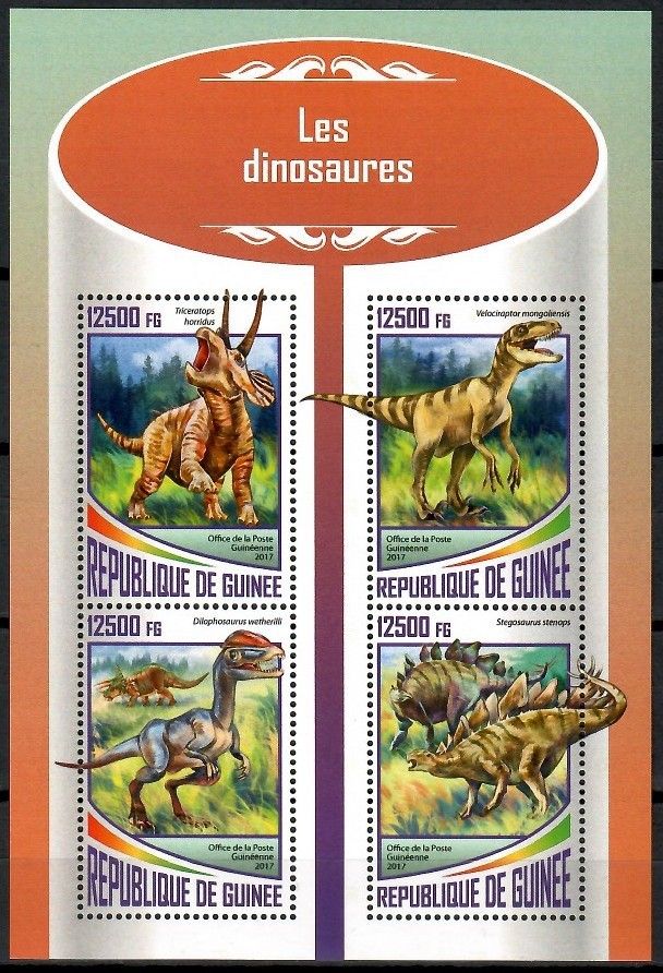 Znaczek Gwinea 2017 Mi ark 12660-12663 Czyste **