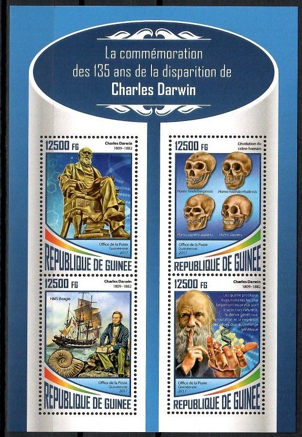 Znaczek Gwinea 2017 Mi ark 12690-12693 Czyste **