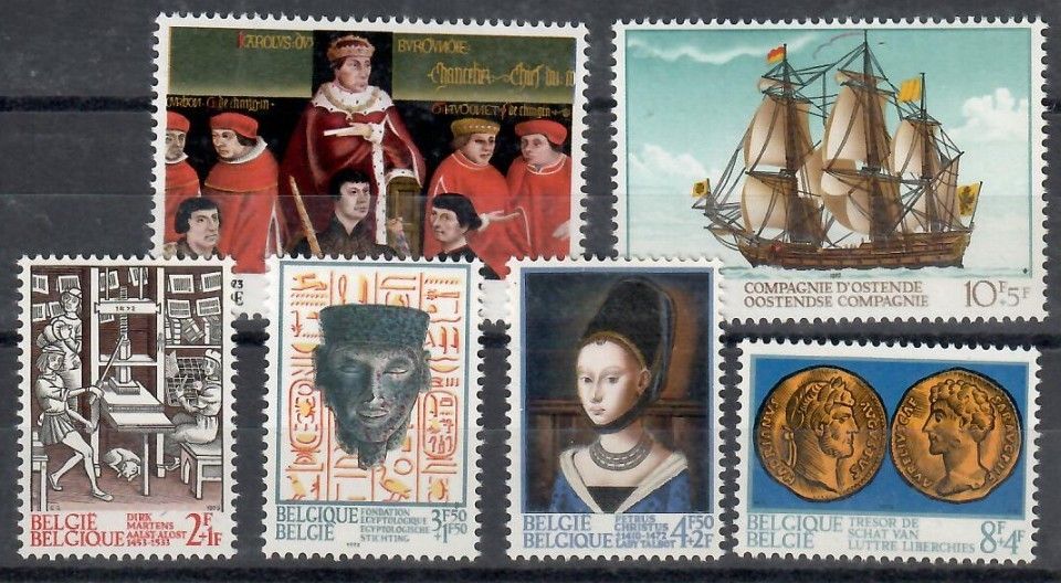 Znaczek Belgia 1973 Mi 1729-1734 Czyste **