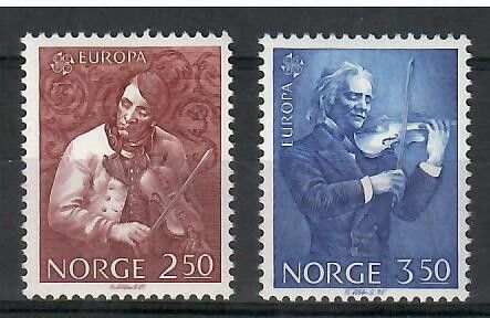 Znaczek Norwegia 1985 Mi 926-927 Czyste **