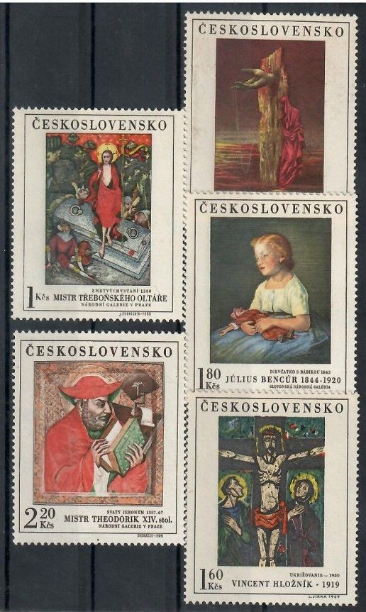 Znaczek Czechosłowacja 1969 Mi 1910-1914 Czyste **