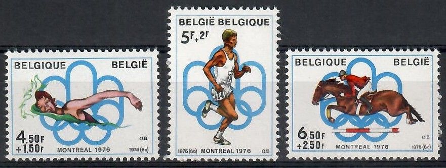 Znaczek Belgia 1976 Mi 1852-1854 Czyste **