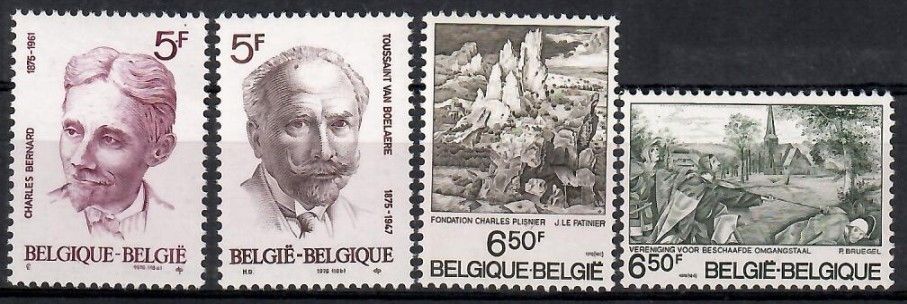 Znaczek Belgia 1976 Mi 1880-1883 Czyste **
