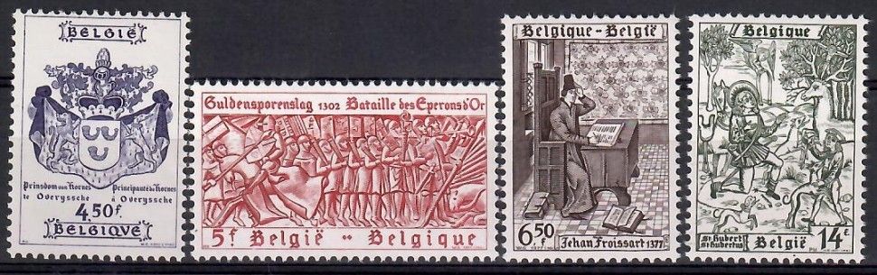 Znaczek Belgia 1977 Mi 1908-1911 Czyste **