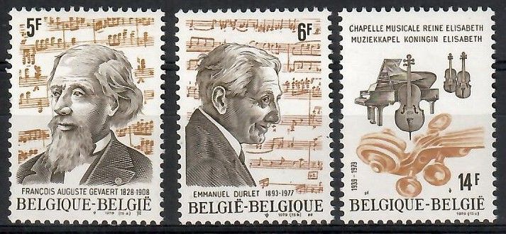 Znaczek Belgia 1979 Mi 2003-2005 Czyste **