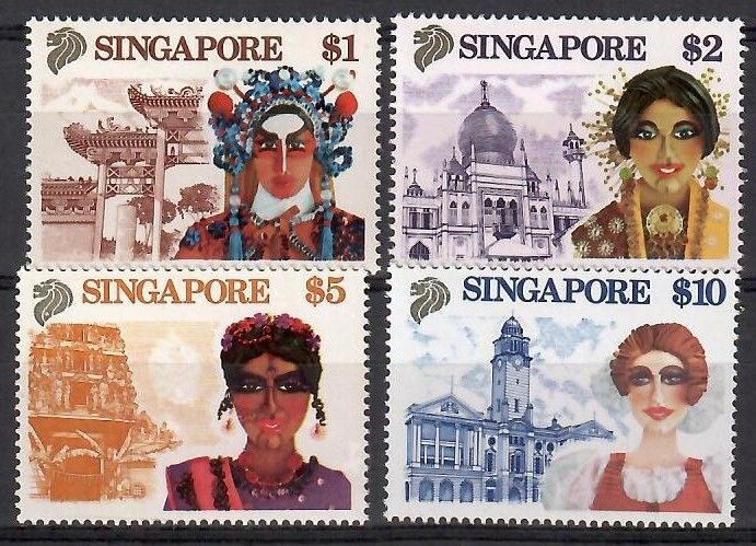 Znaczek Singapur 1990 Mi 611-614 Czyste **